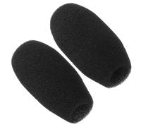 Yardwe 2 Pezzi Di Spugna Per Microfono Con Risvolto E Coperture Soffici Per Microfono Accessori Per Microfono Forniture Ktv Parabrezza In Spugna Per Microfono Nero