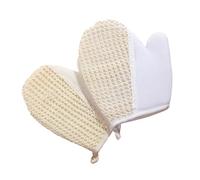 Yardwe 2 pezzi Guanti da Bagno Esfolianti in Sisal Design Bocca Piatta per Scrub Corpo e Rimozione Cellule Morte Resistenti e Facili da Indossare per Doccia Spa e Piscina per Adulti