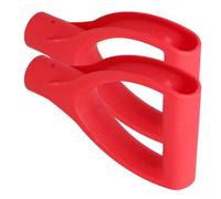Yardwe 2 Pezzi Manico di Pala da Giardino in Plastica Rossa Struttura, Impugnatura Comoda e Sostituibile per Pala da Neve e Attrezzi da Giardino, per Uso Domestico in Inverno