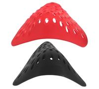Yardwe 2 Pezzi Maschera Silicone 3d Guscio Interno in Silicone Nero | Supporto per Volto, Spazio per Respirare, Riduce Calore, per Uso Costume e Spostamenti Quotidiani