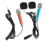 Yardwe 2 Pezzi Mini Microfono Piccolo Microfono Minuscolo Per Condensatore Con Mini Microfoni Microfono A Clip Microfoni Da Gioco Piccolo Canto Karaoke Microfono Portatile