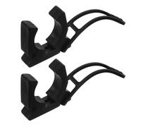 Yardwe 2 Pezzi Morsetto Fisso da Kayak, Gomma Nera, Base Multi-Foro | Fissaggio Rapido per Asta e Palo, Installazione Semplice su Barca, Design Rotondo Antigraffio, Uso Nautico