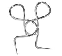 Yardwe 2 pezzi Orecchini a vite Filo in Acciaio Inossidabile Pendenti Lineari Curvi Minimalisti per Donna Accessorio Versatile per Ogni Occasione