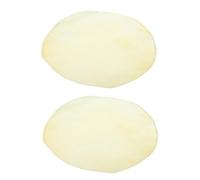 Yardwe 2 Pezzi Pelle Di Tamburo Coperture Per Tamburi Testine Di Ricambio Per Tamburi Tamburellare Forniture Di Batteria Colore Sostituzione Pelle Di Pecora Bianca