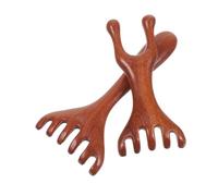 Yardwe 2 Pezzi Pettine in Legno e Artigli per Testa e Viso Strumento Manuale Spa per Meridianoterapia e Rilassamento Profondo Comb Multifunzione per Stimolazione del Capelluto e del Viso