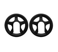 Yardwe 2 Pezzi Protezione per Corona Bici 5 Fori, Copertura Nera | Plastica Resistente All’usura, Installazione Semplice, per Mountain Bike e Corona, Design Sostituibile