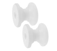 Yardwe 2 Pezzi Rullo di Ancoraggio di Prua Bianco in Nylon 6, 50 Cm | Ricambio per Imbarcazioni e Marina, Movimento Fluido della Catena, Stabilità Migliorata e Riduzione degli Intrecci