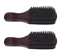 Yardwe 2 Pezzi Spazzola per Barba e Baffi Setole di Cinghiale, Manico in Legno Vintage, Facile da Appendere, la Pulizia la Cura Quotidiana a Casa in Viaggio
