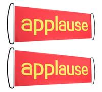Yardwe 2 Pezzi Striscione Retrattile per Incoraggiare, Rosso, Plastica | Concerti e Spettacoli, Testo Chiaro e Grafica Vivace, Portatile, Riutilizzabile, per Animare gli Incontri