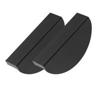 Yardwe 2 Pezzi Tiratori Semicircolari per Armadi e Cassetti, Nero 64mm in | Finitura Elegante, Apertura Comoda, Installazione Semplice, Rimozione Facile, Tocco Confortevole per Armadi e Credenze