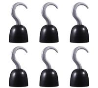 Yardwe 2 Set Guanti con gancio pirata mano uncinata dei pirati costume da uncino costume da Capitan Uncino per festa pirata ganci halloween accessori cosplay pirata plastica
