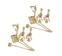 Yardwe 2 Set Strumenti Decorativi Dorati Realistici Ambientazione Accogliente e Compatibile con Vari