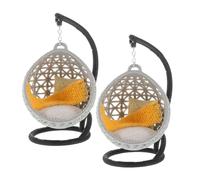 Yardwe 2 sospeso roba in miniatura a in miniatura decorazione mini per case delle mini arredamento per casa delle stoffa