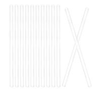 Yardwe 20 Pezzi Bastoncini di Vetro per Laboratorio 15cm Testa Arrotondata, Set per Attività Sperimentali, Bastoncini Robusti senza Schegge Riutilizzabile