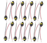 Yardwe 20 Pezzi Ceramic Headlight Socket Wiring Harness Pre-wired Automotive Lamp Connector Base For Car And Motorcycle Headlamp With Stable Transmission And Enhanced Electrical Contact