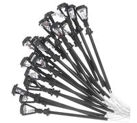 Yardwe 20 Pezzi Mini Lampioni da Esterno LED a Luce Calda Base Piatta, Decorazioni Paesaggistiche Micro per Modellismo Fai da Te, Accessori per Mini Case e Spazi in Miniatura