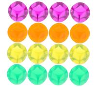Yardwe 20pezzi Acrilici Vuoti Con Arrotondati Per Giochi Da Tavolo Trasparenti Per Progetti Diy e Attività Creative