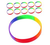 Yardwe 20pezzi Braccialetti in Silicone Colorati e Resistenti Per Mese Orgoglio e Eventi Promuovendo Inclusività e Supporto