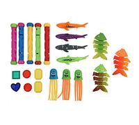 Yardwe 21Pezzi Underwater Dive Toy for Summer Pool Fun with Gems Octopuses And Diving Sticks for Swimming Pool Playtime
