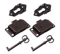 Yardwe 2pcs serrature per mobili retrò getti di gioielli chiusure decorative