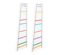 Yardwe 2pezzi Adesivi Trasparenti Per Posizione Dita Violino Principianti Imparare Scale Posizionamento Dita Inclusi Adesivi Strumento Ausilio Tastiera Posizionamento Dito Guida Pratica