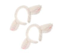 Yardwe 2pezzi Cerchietti Per Capelli Forma Di Pecora in Morbido Peluche Orecchie Adorabili Copricapo Tema Animali Da Fattoria