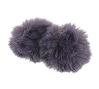 Yardwe 2pezzi Copertura Per Microfono Parabrezza Antivento Protezione Pelosa Per Microfono Per Registrazioni All Aperto Evita Rumore Cattura Voce Chiara