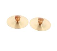 Yardwe 2pezzi Finger Cymbals for Kids Musical Dance Props Ethnic Percussion Instruments for Belly Dancing