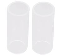 Yardwe 2pezzi Glass Guitar Slides Bottleneck Slides for Electric Acoustic Guitars Superior Sustain Sound for Guitarists Music Lovers