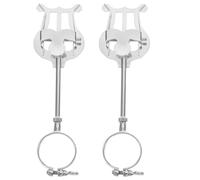 Yardwe 2pezzi Leggio Portatile Per Clarinetto Accessori Per Strumenti Musicali Clip Per Spartiti Musicali Morsetto Per Clarinetto Design Stabile e Leggero Per Musicisti in Movimento