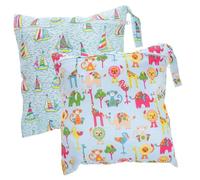 Yardwe 2pezzi Porta Pannolini Borsa per Ragazza Sacchetto Asciutto e Bagnato Portatile Cerniera Organizer per Pannolini e Oggetti