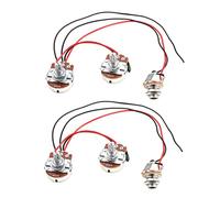 Yardwe 2sets Cablaggio Per Basso Elettrico Filo Per Circuito Chitarra Kit Di Cablaggio Per Basso Connessioni Flessibili Per Registrazioni e Concerti Costruzione Robusta Per Durata e Trasm