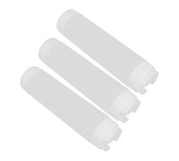 Yardwe 3 Pezzi Bottiglia Spremi Condimento Doppia 480ml in Plastica Bianca | Dosaggio Controllato, Visibilità del Contenuto, per Salsa Formaggio e Vinaigrette, Cucina Casa