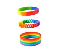 Yardwe 3 pezzi Braccialetti Sportivi in Silicone Colorati da Bracciale Unisex Flessibile e Resistente per Uso Quotidiano e Attività Accessorio Chic e Confortevole