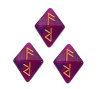 Yardwe 3 pezzi Dadi Poliedrici Facce con Rune Colore Cristallo Stellato Accessori Gaming per Giochi di Ruolo e Tavolo Dadi Gioco Decorativi per Feste e Riunioni