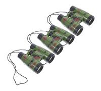 Yardwe 3 Pezzi Giocattoli per telescopi mimeti scopo binocolo all'aperto binoculare notte telescopio da viaggio Binocoli da viaggio Mini binocoli addominali Camouflage