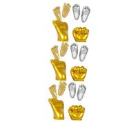 Yardwe 3 Pezzi Kit per Calco Mani e Piedini Polvere Polvere Dorata e Pennello Accessori per Stampe Dettagliate di Mani e Piedi Idea Neonata