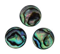Yardwe 3 Pz Piccolo Bottone Manopole Bottoni Intarsi Shell Tromba Pulsanti Chiave Delle Dita Shell Pulsante Dito Casse Audio Strumentale Guscio Di Abalone