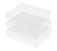 Yardwe 3pezzi Scatola Carte Da Trasparente Contenitori Per e Conservare Carte Da Poker e Resistente