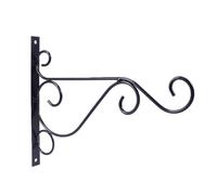 Yardwe 4 Confezioni Ganci in Ferro Nero per Vasi da Parete Supporti Resistenti per Piante Appese Lanterna Mangiatoie con Viti per Installazione Interna ed Esterna Portata Lb