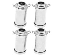 Yardwe 4 mini brocche per il latte - Mini brocche per il latte per casa delle bambole vintage - Accessori per giochi di ruolo - Accessori per decorazioni da cucina in miniatura in lega di metallo