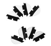Yardwe 4 Paia Naselli Occhiali in Silicone Antiscivolo Cuscinetti Morbidi Dual Slot per Ponte Naso Compatibili con Montature in Acetato Facili da Installare e Sostituire