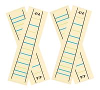 Yardwe 4 Pezzi Adesivi per Tastiera Violino Professionali da Adesivi per Dito Facili da Applicare e Rimuovere senza Residui per Migliorare Competenze Musicali