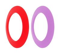 Yardwe 4 Pezzi Anello Bersaglio Portatile in Silicone per Allenamento | Uso in Ufficio e Cortile, Migliora Tecnica del Colpo, Colore Assortito Rosso Porpora
