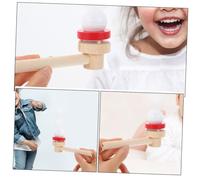 Yardwe 4 pezzi Giocattolo Pipe Ball in Legno Galleggiante per Adulti Gioco di Stabilità Soffiato per Sviluppo Motorio e Terapia del Linguaggio Divertente Attività di Gruppo per Feste