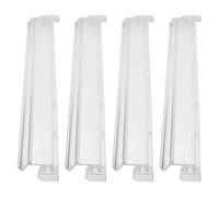 Yardwe 4 pezzi Mahjong Push Rack: righello trasparente da 18 pollici per ordinare le tessere con manico - accessorio per gioco Mah Jongg per ripiani da tavolo - mini organizer per carte domino