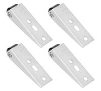 Yardwe 4 Pezzi Rotella Scorrevole per Porta Scorrevole Mobili, Ruota Silenziosa in Plastica Resistente, Supporto Laterale Verticale per Armadio e Guardaroba, 3 Fori di Montaggio