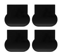 Yardwe 4 Pezzi Sollevatori Coperchio Wc in PC Nero Design Autoadesivo per Prevenire Contatto Diretto, Maniglie per Rialzo Water per Uso Domestico