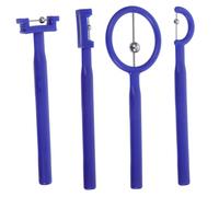 Yardwe 4 pezzi Strumenti di Logopedia Allenatore Punta Lingua in Plastica e Acciaio per Esercizi della Bocca Portatili e Sicuri Dispositivo per Terapia del Linguaggio e Riabilitazione