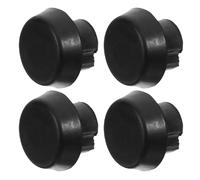 Yardwe 4 Pezzi Tappi Fondo Stecca da Biliardo in Plastica Protezione estremità Stecca Ricambio Tappi Stopper per Giochi di Biliardo e Tavoli da Club Design Classico Nero Materiale